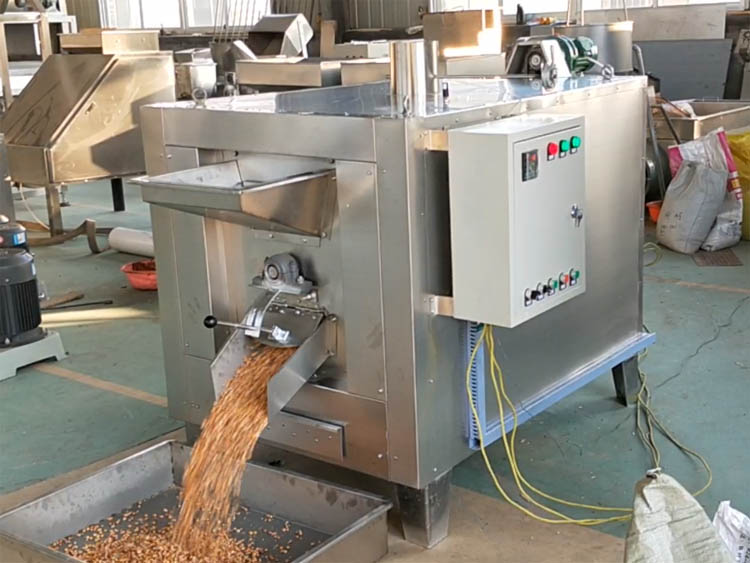 Nut roasting machine roasted peanuts